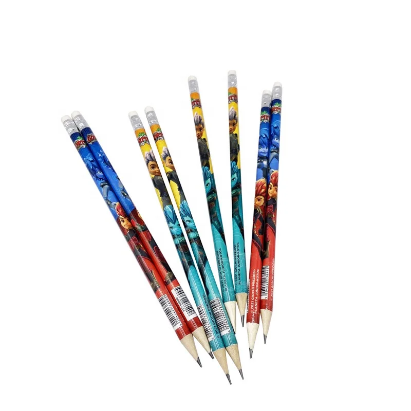 Standard Pencil for Kids Stationery Sets with Eraser Pencil High Quality HB Pencil Sets New Product Ideas 2023 Cartoon Black OEM