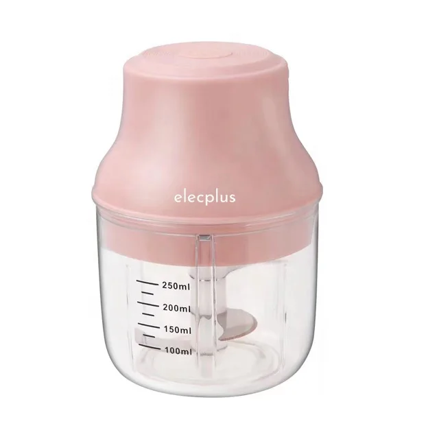 Kitchen USB battery operate Wireless Multi Function 250ml Mini Food prosessor hand Blender Mixer