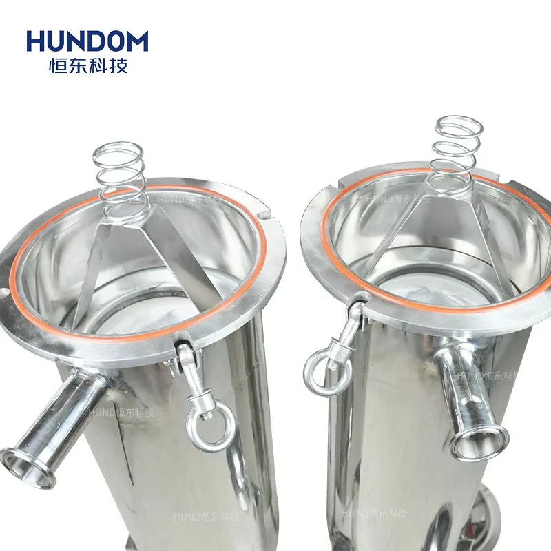 HUND Factory Price Stainless Steel Bag Filter Machine For Wine Alcohol Paint Ink