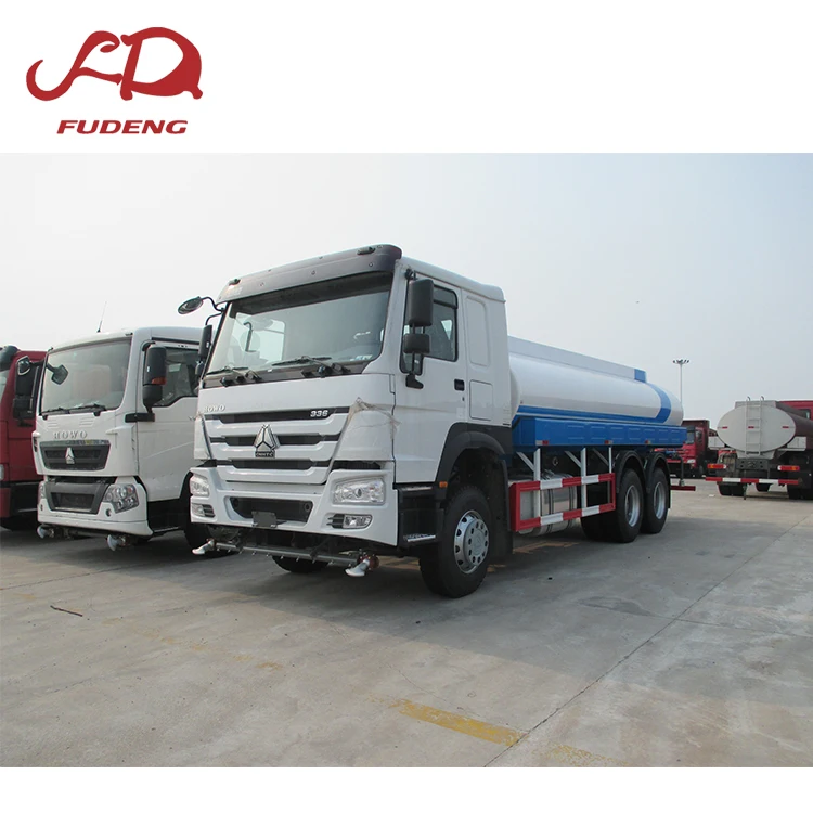Water Truck second hand HOWO 4x2 6x4 20cbm Used Water 10wheels tanker Truck For Sale