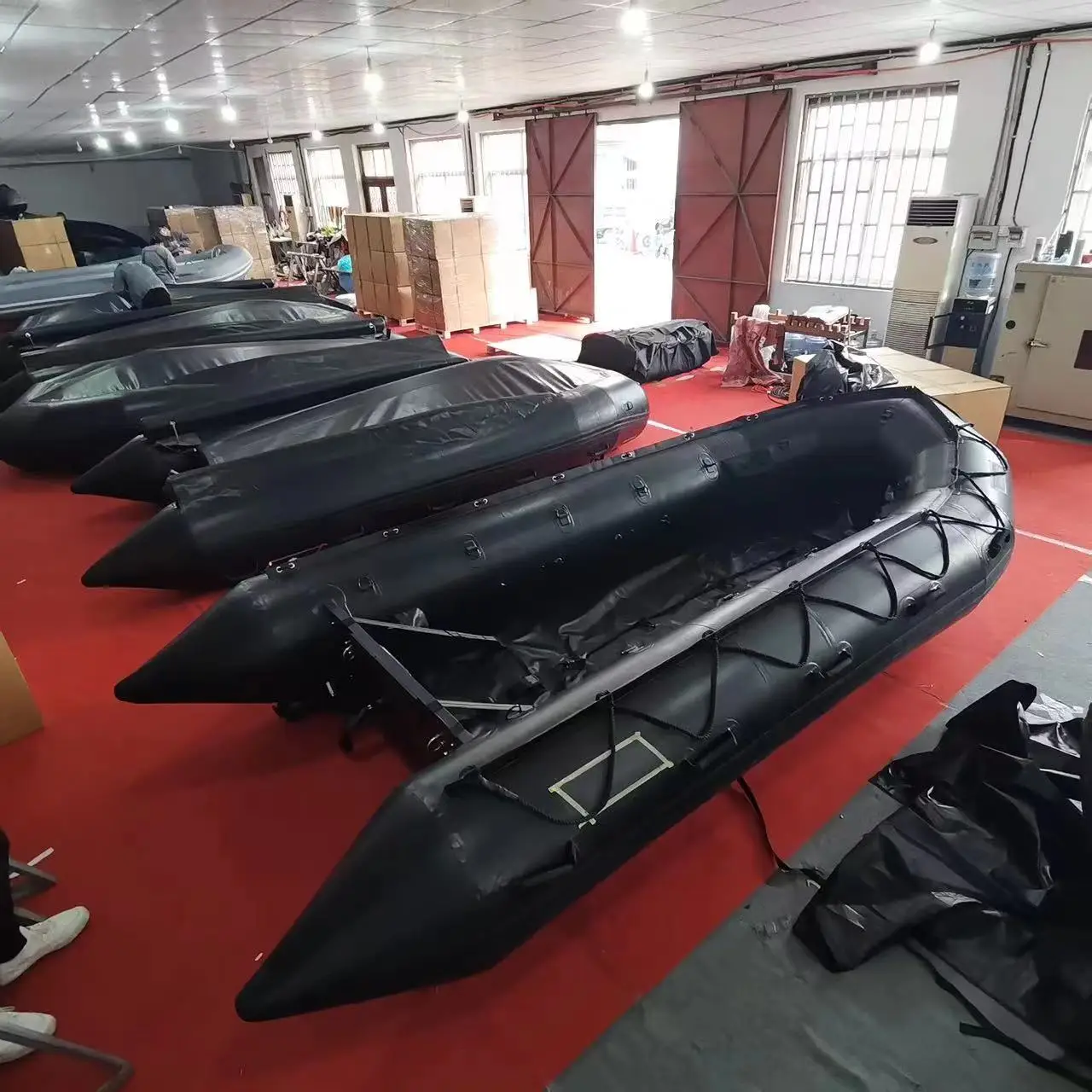 Beileji 4.8m inflatable hypalon rescue boat with fast self inflating system