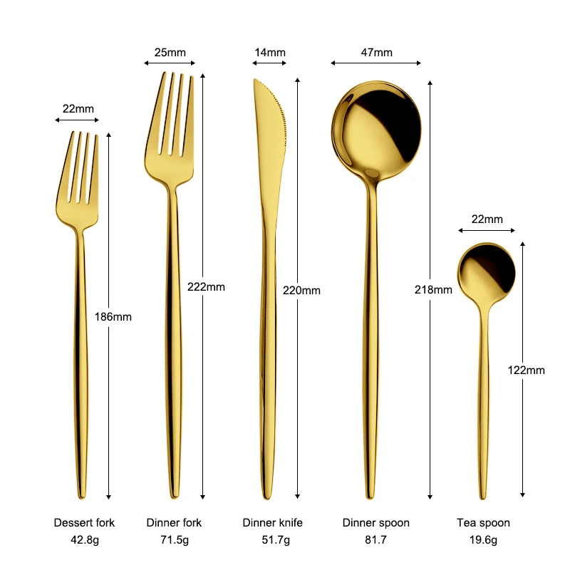 Быстрая доставка рестораны Свадебный 18/10 матовый позолоченный столовые приборы из нержавеющей стали столовые приборы посуда набор