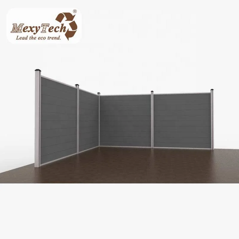 Wpc Recycled Garden Fence Uv Proof Plastic Metal Aluminum Wood Plastic Composite Wholesale Outdoor Decorative Garden Fence Pvc