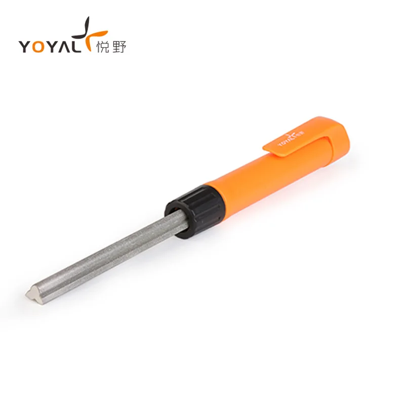 Portable Diamond Carbon Steel Sharpening Rod Stick For Grindable Woodworking Folding Kitchen Knife Sharpener