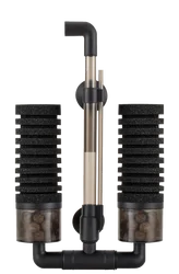 Hygger Aquarium Keep Water Clean Dual Sponge Filter Bio Ceramic Media Balls Quiet Submersible Foam Filter