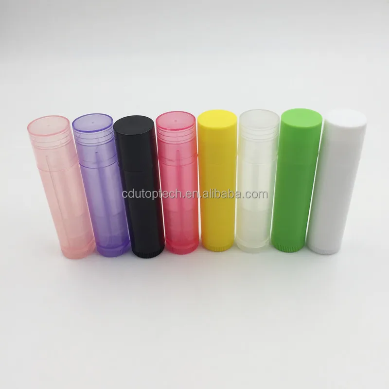 cosmetic clear lip care balm packaging tubes,lip stick container for gel, empty solid glue stick container