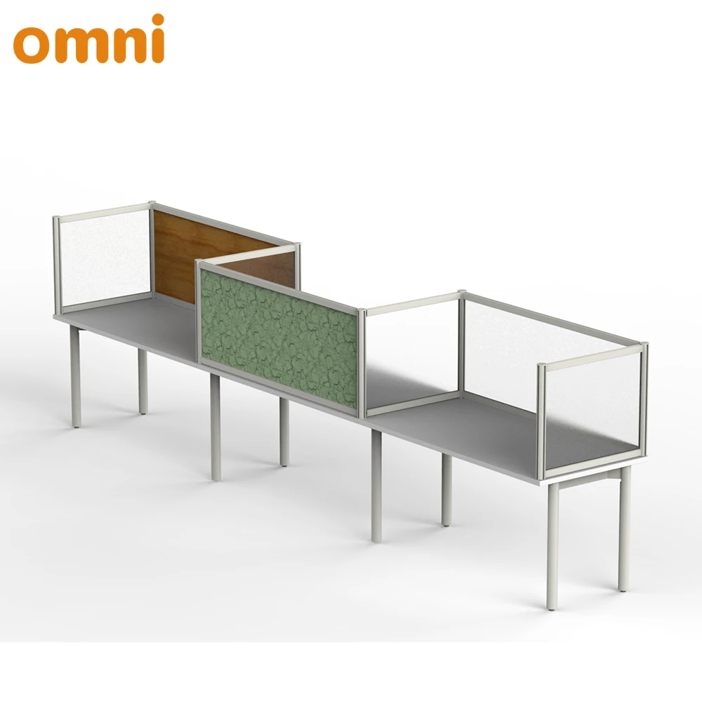 Removable desktop frosted Acrylic/Glass/PET Desk Office Partition Desktop divider Panel screen