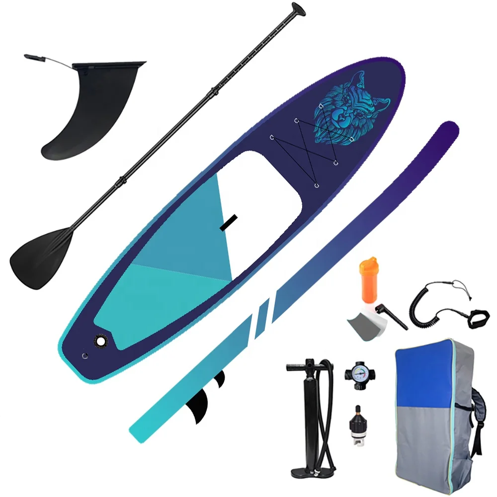 BSCI / EN Good Price High Quality double layer stand up surfboard inflatable paddle board sup double chamber