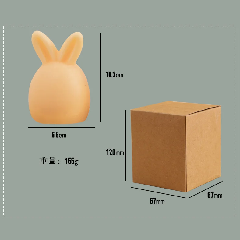 Wholesale Custom Private Label Easter Round Egg Rabbits Scented Candles