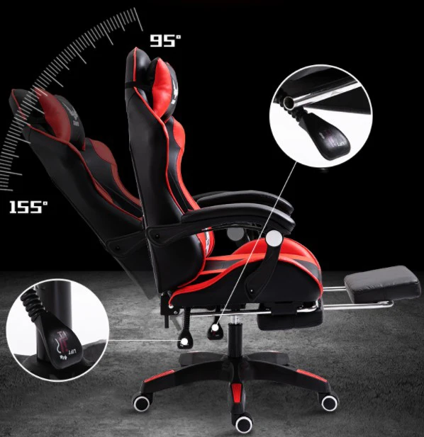 
Ergonomic Mesh Office Computer Executive Revolving Reclining Armrest Chairs For Gamer Leather Racing Style Luxury Gaming Chair 