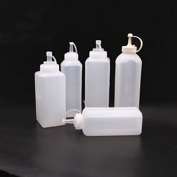 Plastic squeeze sauce bottle ketchup ketchup salad dressing large diameter sauce bottle
