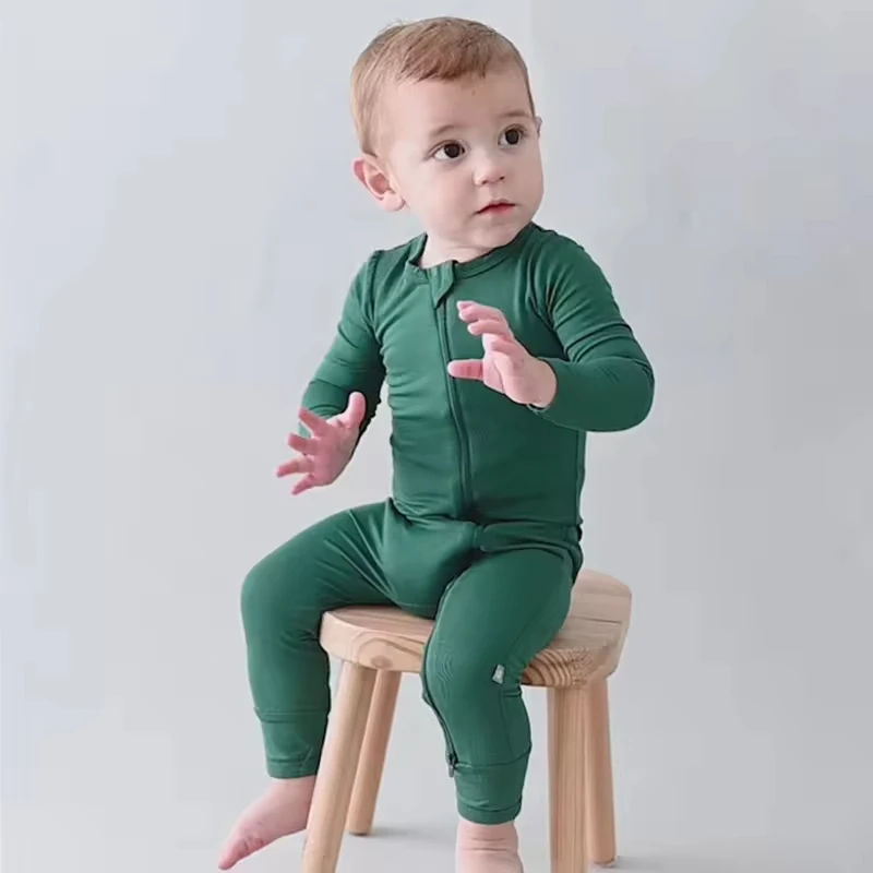 Kids Clothes Baby Romper Fiber Baby Boy Girl Clothes Newborn Zipper Sleeper Infant Jumpsuit Baby Romper 0-24 Month