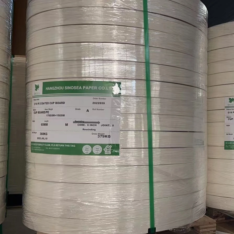 Factory price PE Coated Cup stock Paper Raw Material