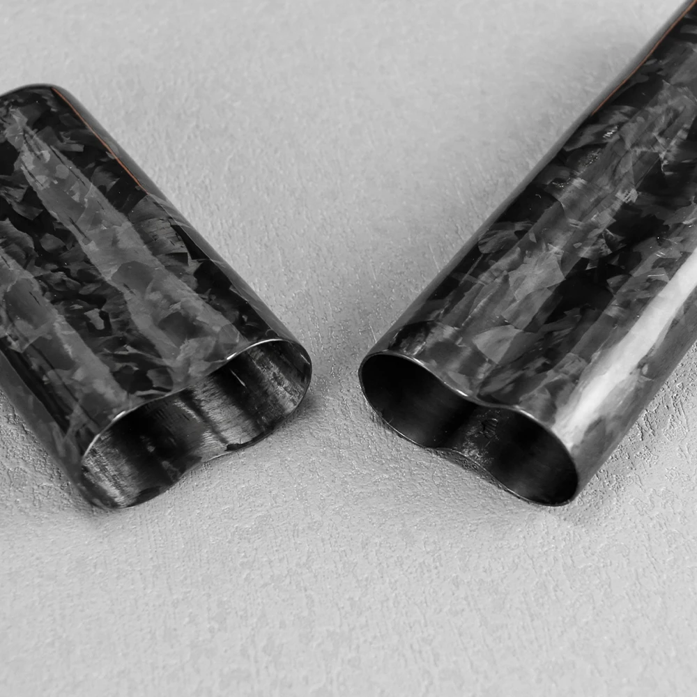 Factory 100% Forged Carbon Fiber 3 Tubes Holder Travel Cigar case for up to 57 Ring Gauge Cigars