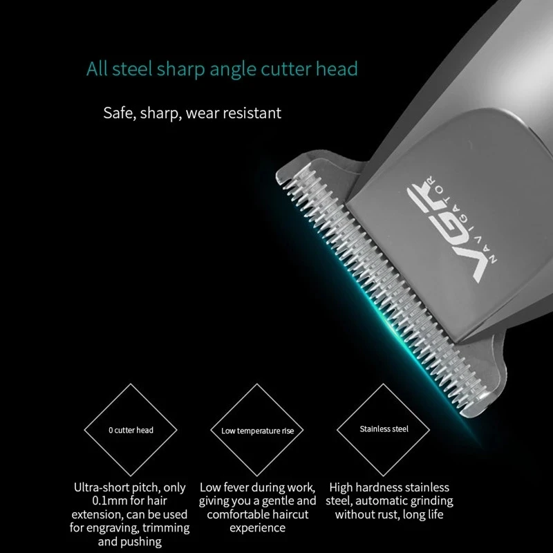 VGR Hair Cutting Machine Electric Hair Clipper Professional Haircut Machine Mini Barber Rechargeable Hair Trimmer for Men V-071