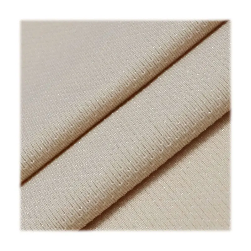 
Nylon spandex fabric 4 way stretch weft knitting half gloss ventilation hole breathable weight fabric for underwear clothes 