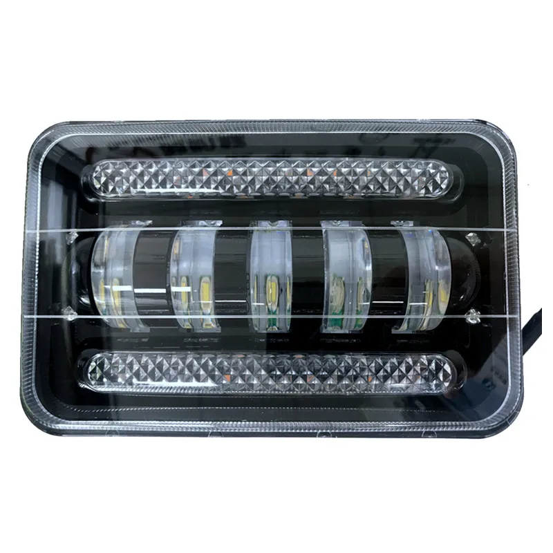 Hot-selling 5 inch LED working lamp 50W headlamp devil eye with day line lamp white light refit LED headlamp suv middle net