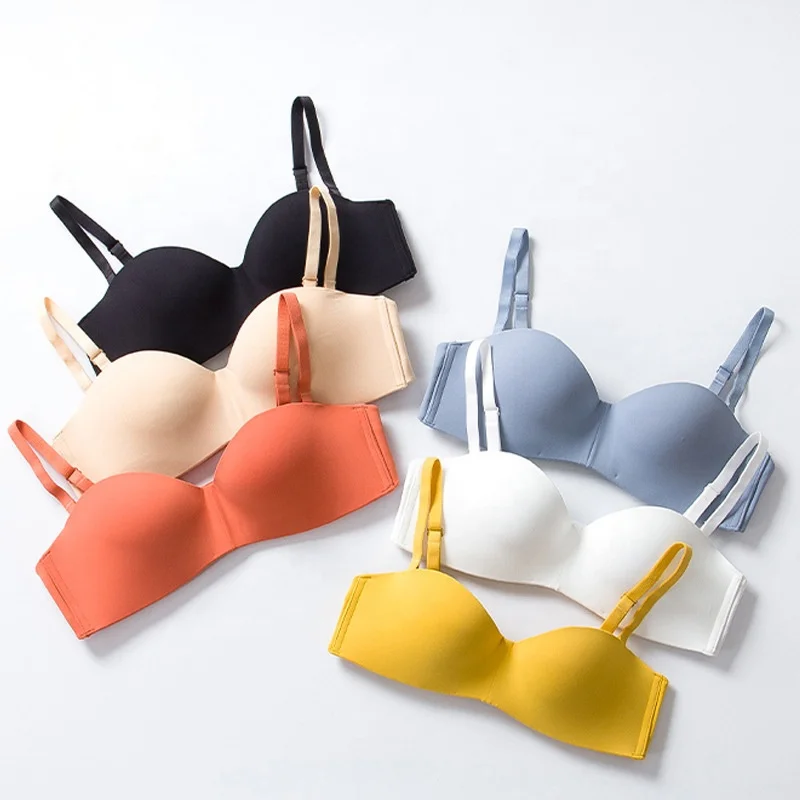 New Girls Half Cup Non Slip Silicone Bra Push Up Strapless Tube Bra