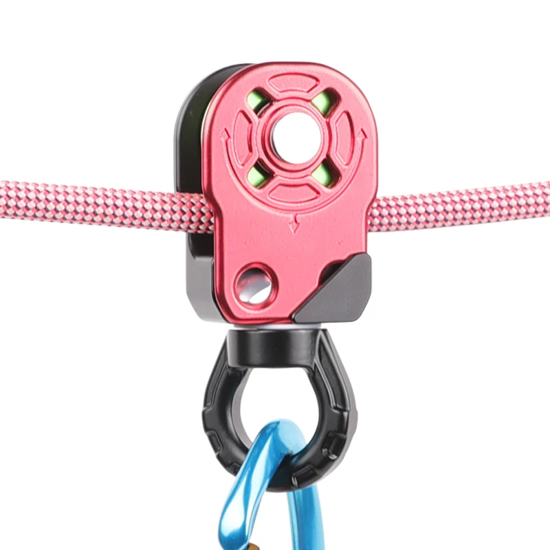 Climbing Aluminum-magnesium-zinc Alloy Universal Single Pulley for High-altitude Working