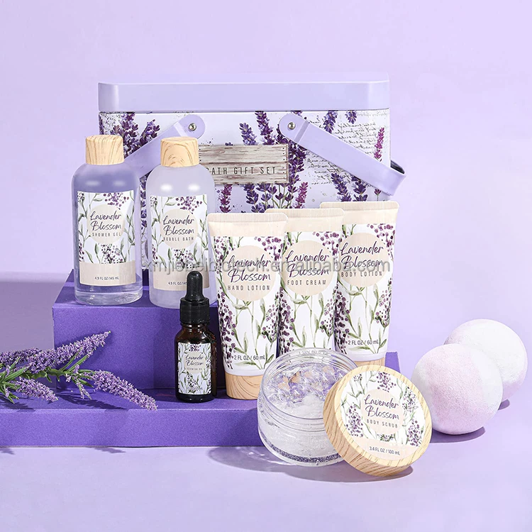 Wholesale moisturize body care spa wire basket bath and body bath gift set