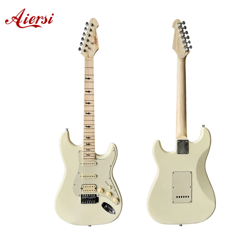 [Видео демо] изготовленный на заказ бренд OEM ODM все массивное дерево стиль электрогитара кленовый шею высококачественные струнные Музыкальные инструменты