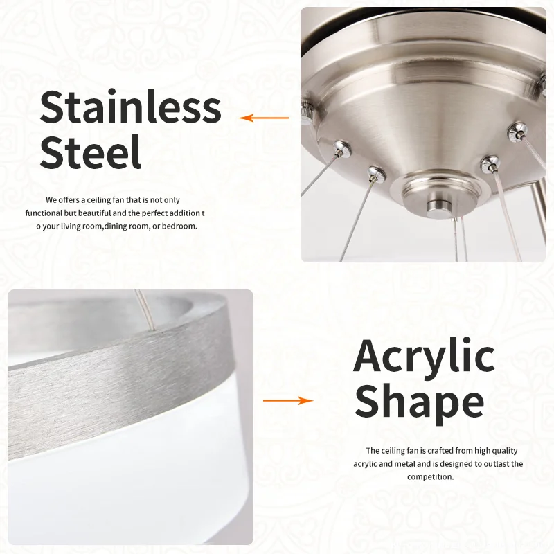 2040A 110v 220v Modern remote control bladeless ceiling fans with lights lamp led designer luz con ventilador oculto techo