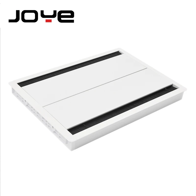 Furniture hardware conference system office desk double open brush wire management cable grommet