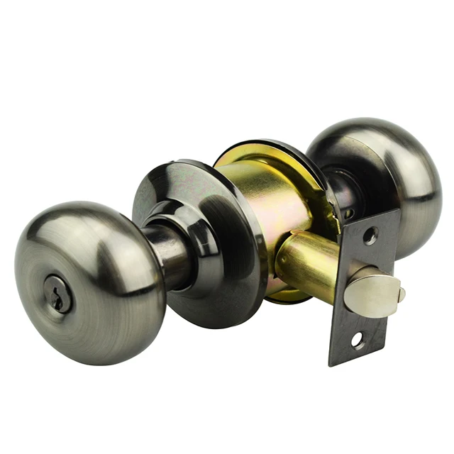 Interior Entrance Wooden Door Cylindrical Security 65/75mm Rose Handle Knobs Lock