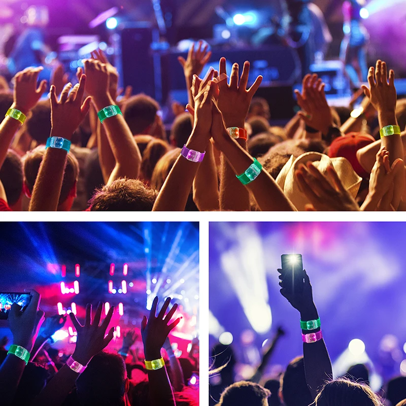 Glow Wristband Pulser Led Sound Activated Led Bracelet for Event Concert Music