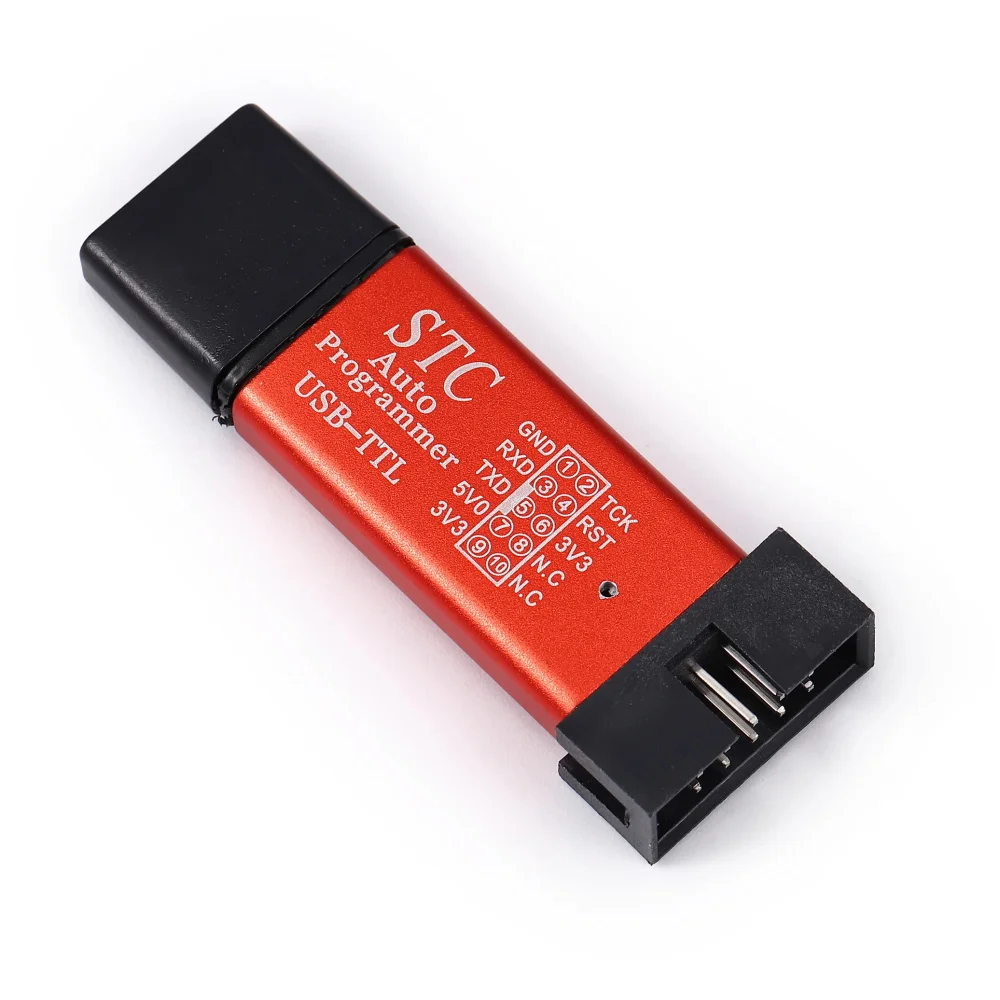 MCU STC 51 Microcontroller Downloader Auto Programmer / 3.3V 5V Universal / Dual Voltage USB to TTL DownLoad Cable