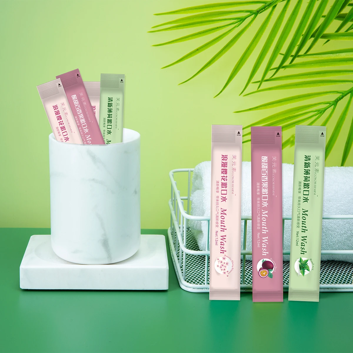 MouthWash Private Label Portable Travel Natural Disposable Remove Bad Breath Whitening Mint MouthWash For Oral Deep cleaning