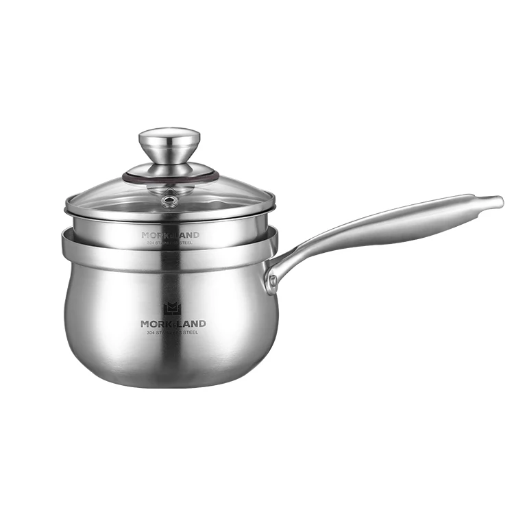 
Belly Shaped Stainless Steel Cooking Pan Tri-ply Sauce Pan With Steamer Belly Shaped Stainless Steel Cooking Pan Tri-ply Sauce Pan With Steamer