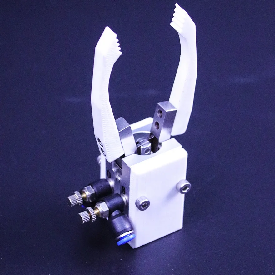 2 Finger Manual Pneumatic 6 Axis Cnc Robot Arm Gripper For Injection Machine