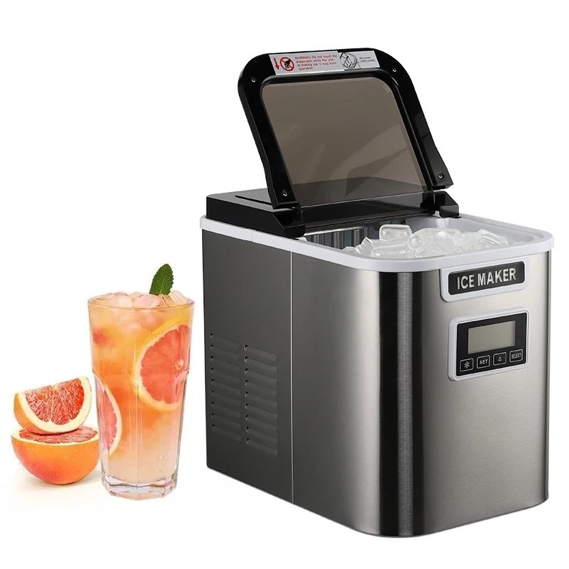 12V/24V DC ice cube maker for Camping Car Boat RV 3-size ice cube external power 12KG/24H ice maker for EMC