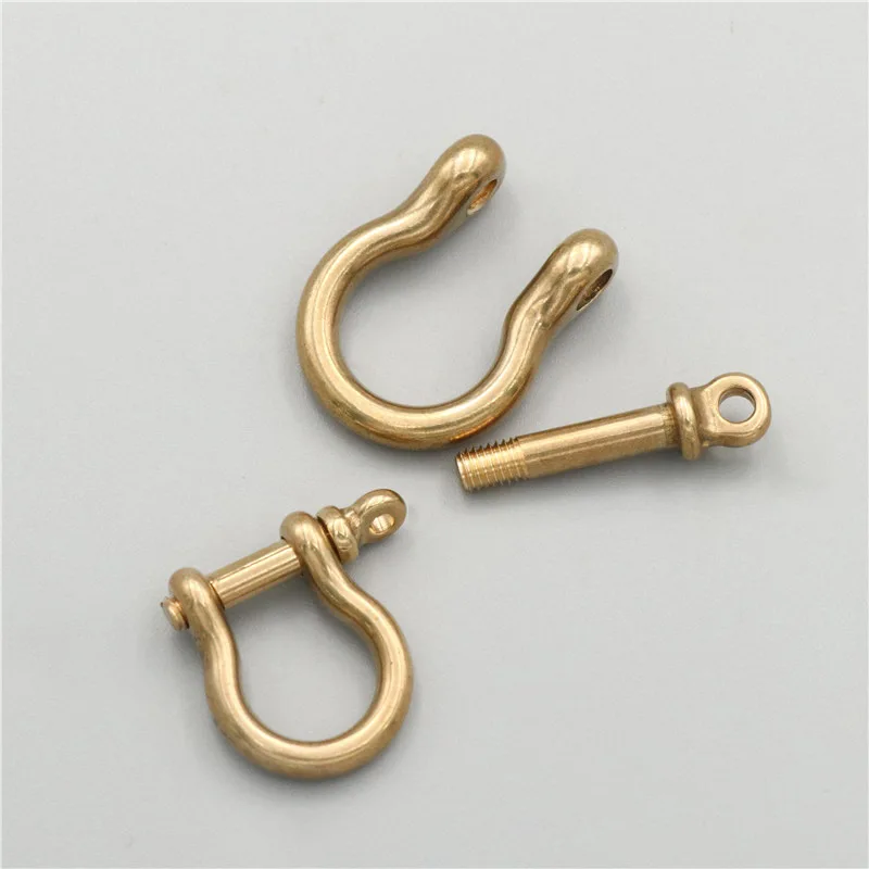 Top Quality D Ring Horseshoe Shaped D Buckle Brass Accept Customized Bag Accessories D Ring