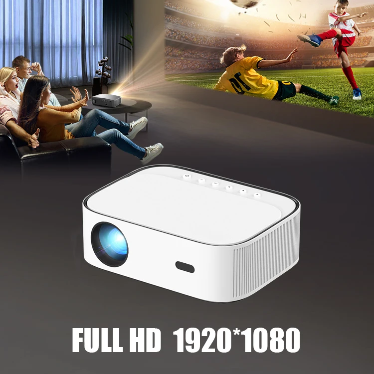 LED Projector WiFi HDMI Wireless Airplay Mirroring Home Cinema Projector for Indoor Movie Game Sports Multimedia LED LCD
