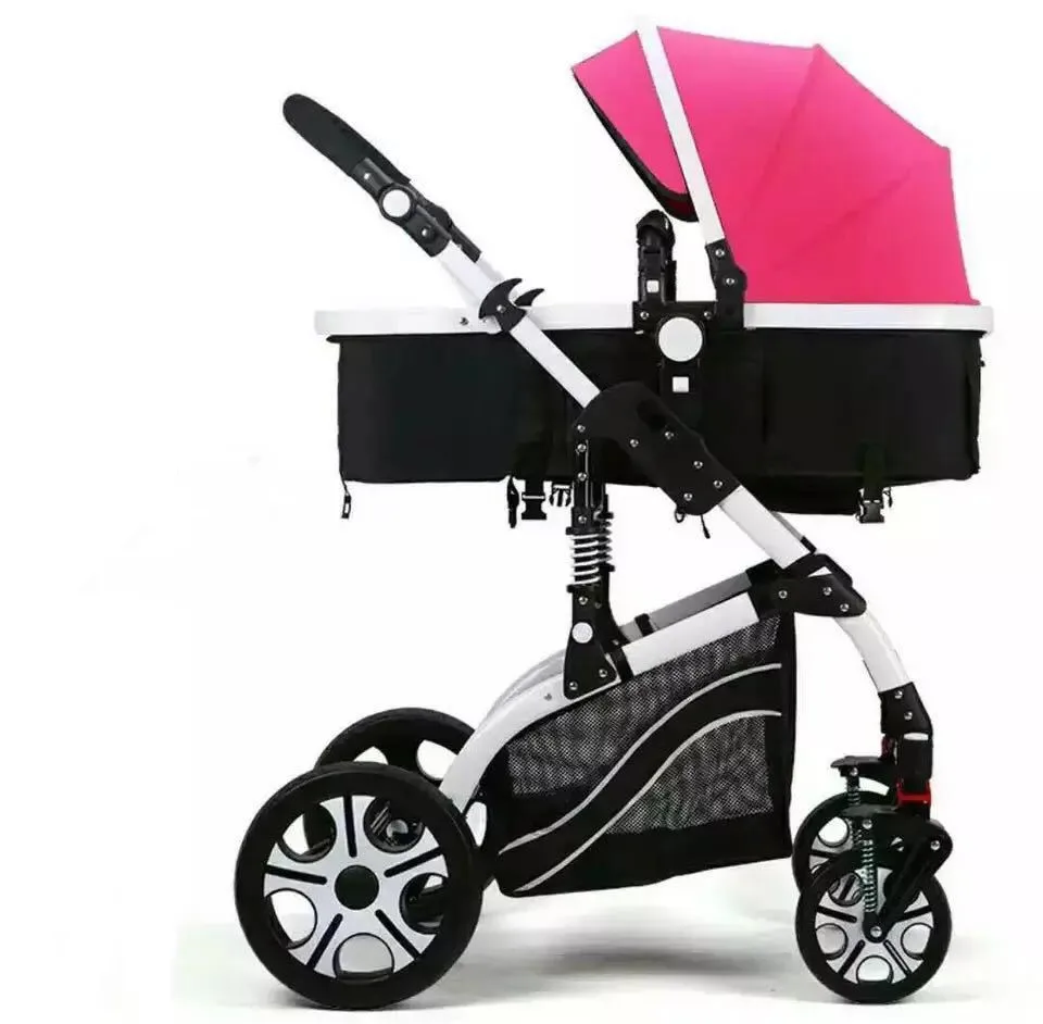 2019 high quality foldable baby carriage / high landscape mother baby stroller 3 in 1 China / inflaming retarding baby pram