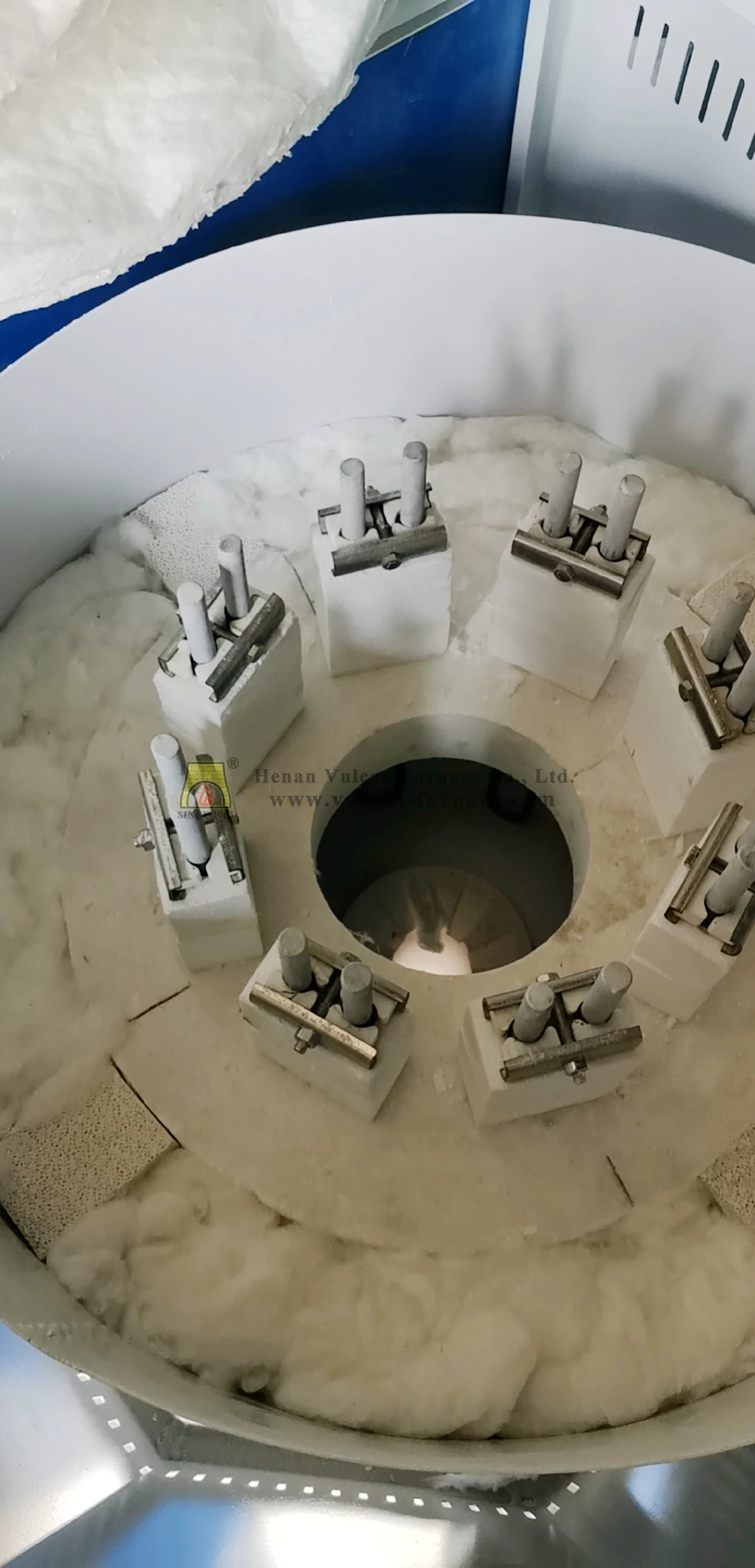 VF-18R frit furnace for melting glass 1400C Electric Glass Frit Electric Furnace Automatic material flow electric Frit Furnace