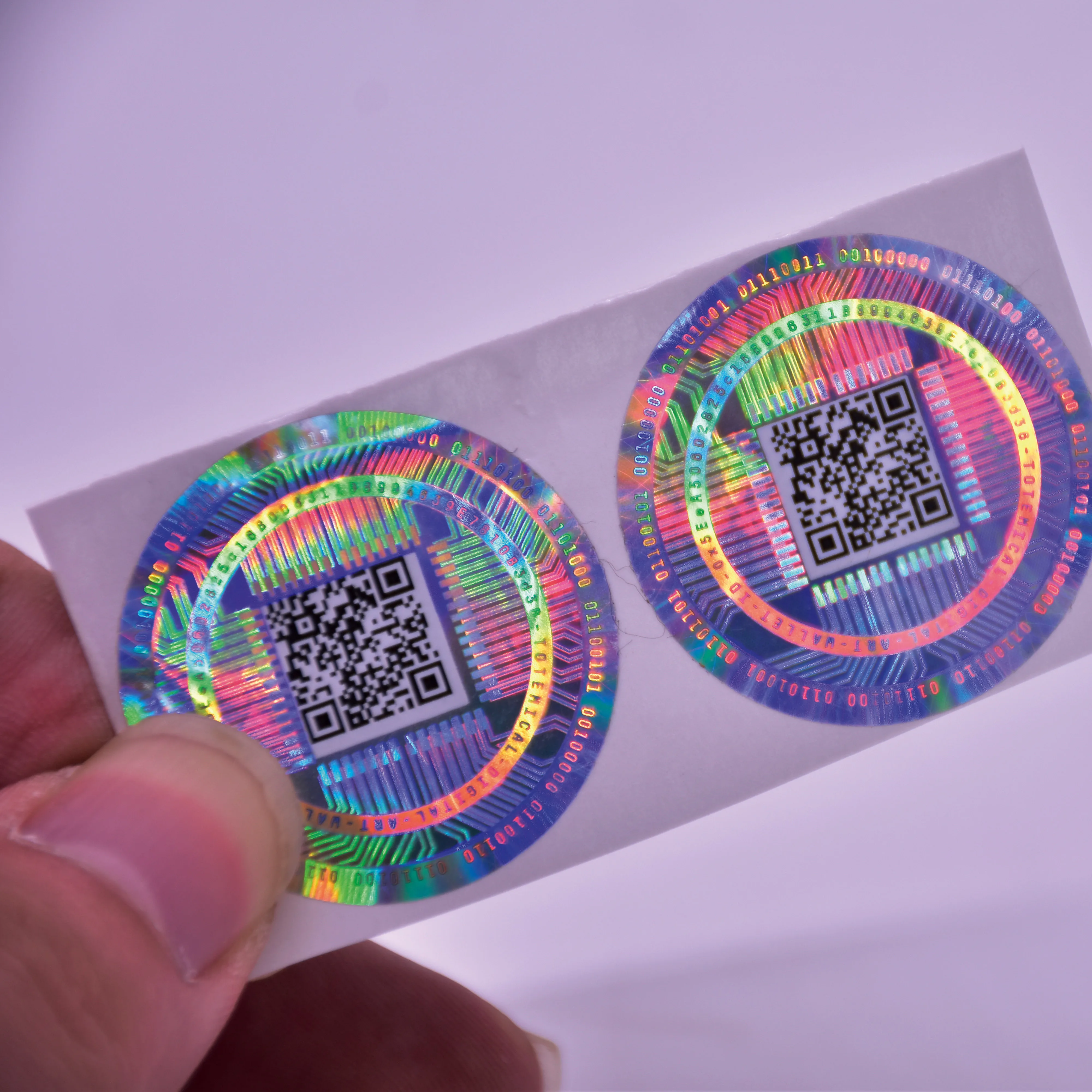 Custom PET Transparent 3D Security Hologram Sticker Hologram Holographic Label Sticker