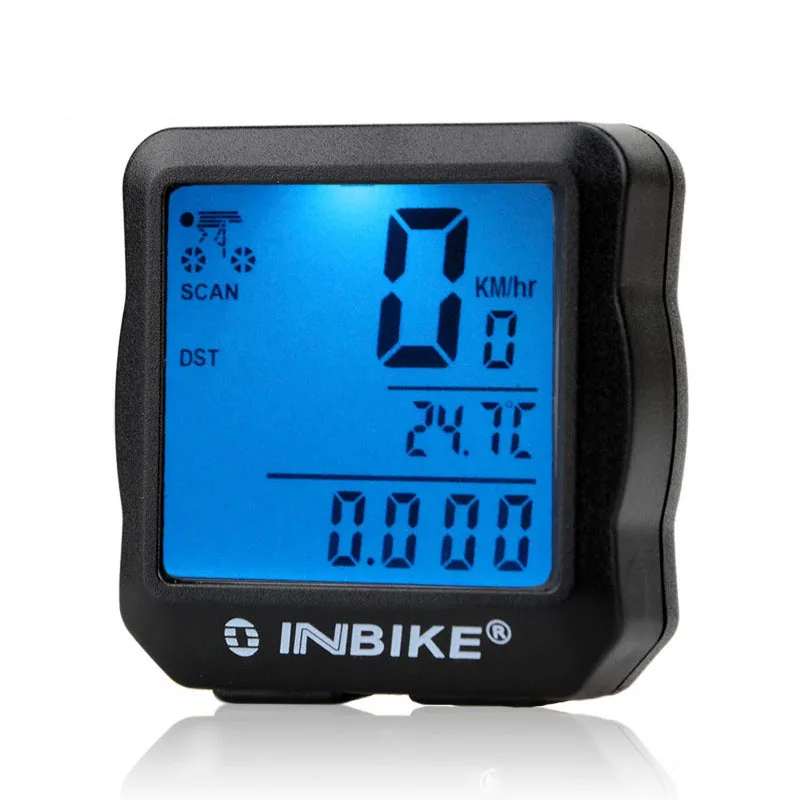 Waterproof backlight cycling bike stopwatch with bicycle odometer speedometer