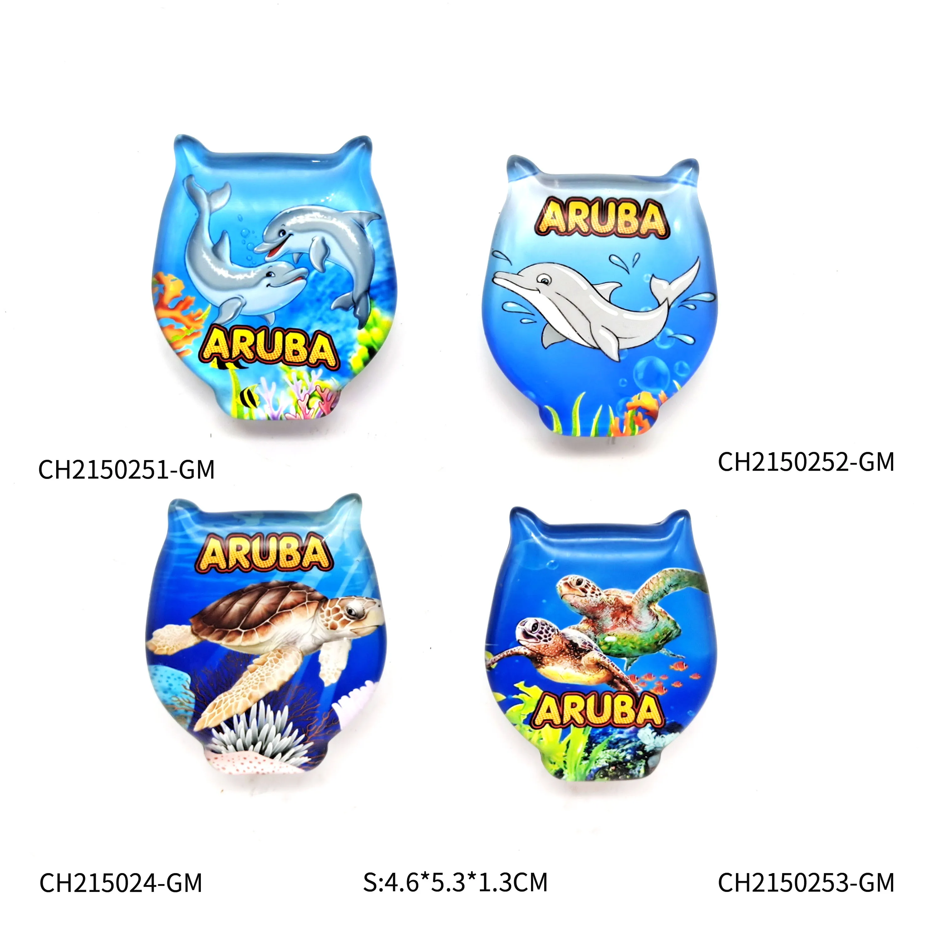 Tourist souvenirs U.S.A. Florida Miami Destin magnet glass fridge magnet customized dome fridge magnet