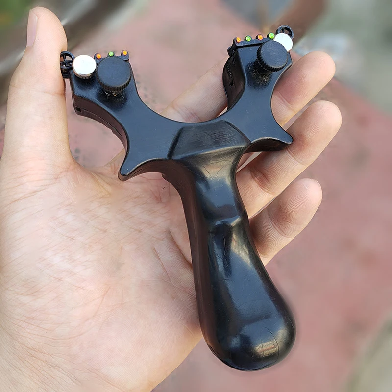 
Metal alloy Rubber Powerful Catapult Hunting Slingshot with red cord 403 