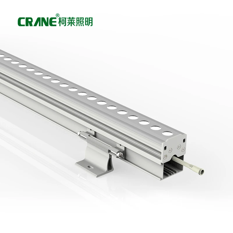 24W/18W DMX512 RGBW  Dynamic Linear Led Wall Washing bar with cable box