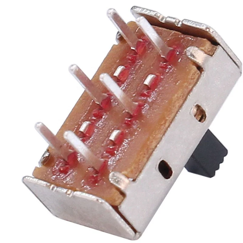 SS22H06 Dip Right Angle Dpdt Horizontal 6 Pin Micro Slide Switch
