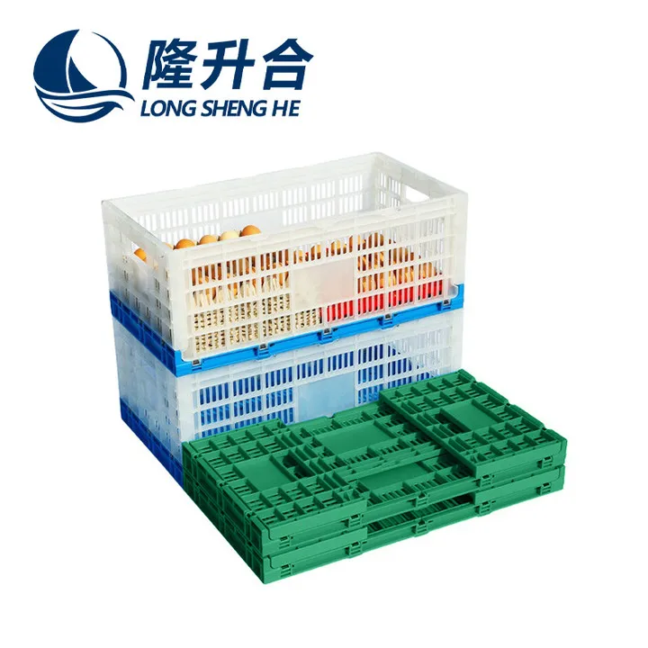 Longshenghe High Density PP Materials Plastic Basket Bread Milk or Egg Package Crate Box
