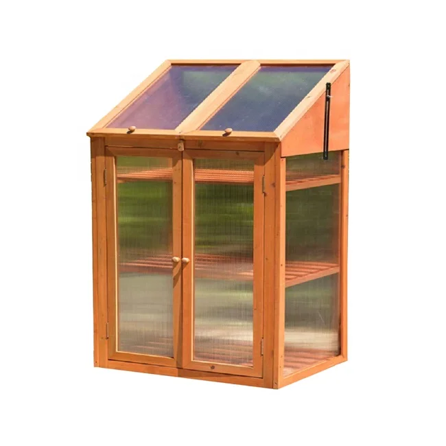 Low cost outdoor backyard agricultural garden wooden cold frame smart commercial multi greenhouse for patio