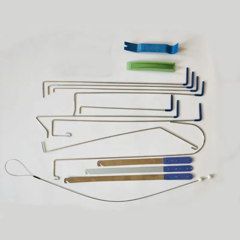 KLOMW 18PCS Automotive Professional Car Lockout Kit With Long Reach Grabber Car Door unlock with 1pcs big pump wedge lock pick