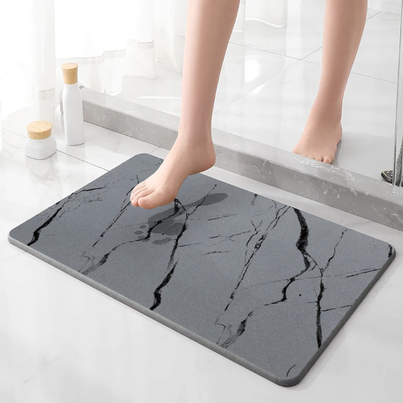 Hot Selling Wholesale Bathroom Eco-friendly Bath Mat Quick Drying Diatomite Earth Stone Bath Mats