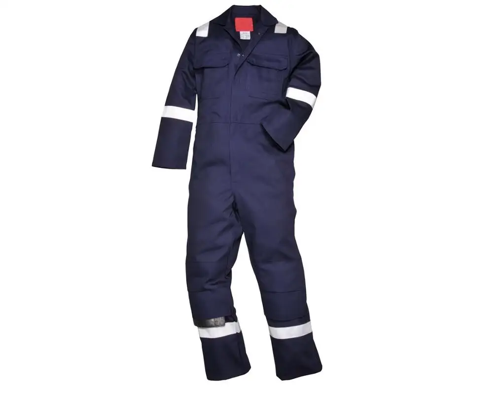 
Professional kneepad protective safety coveralls hi-vis tapes firefighter uniform ripstop fire resistant coverall 