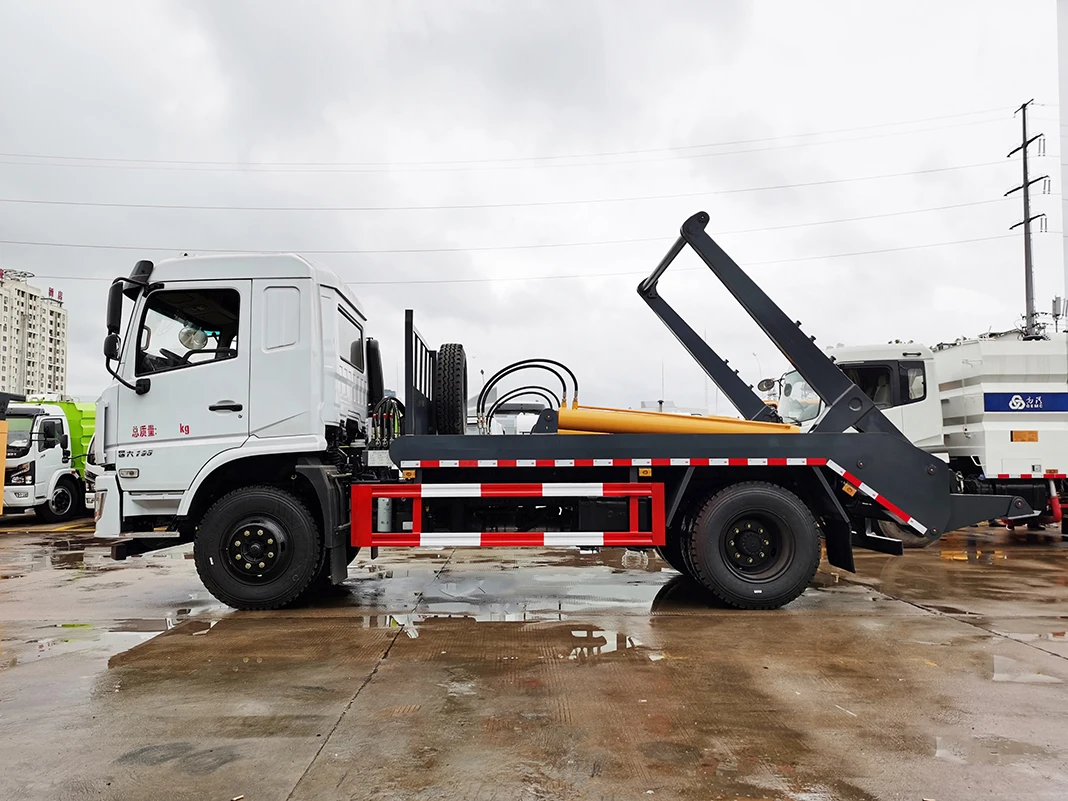 Dongfeng Dfac 8m3 10m3 Arm Roll Garbage Truck 4x2 Swing Arm Waste Truck for Sale